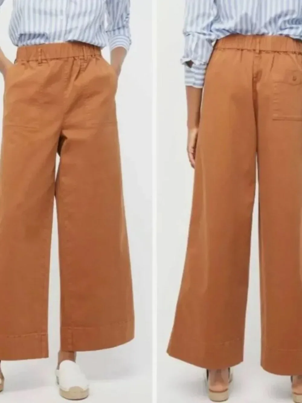 J. Crew Wide Leg Chino Pants Size XLT